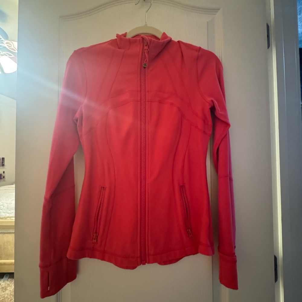 Lululemon Define Jacket Size 6 Pink Boom Juice 2016 Stretch Full Zip Yoga